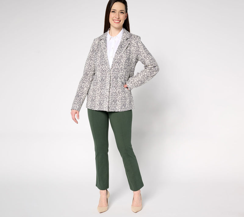 Women with Control Cotton Jersey Blazer — View 15