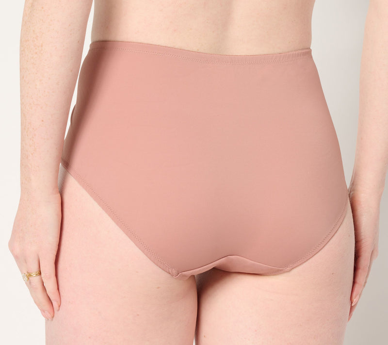 Breezies Soft Support Lace Brief Panty Set of 3 — View 3