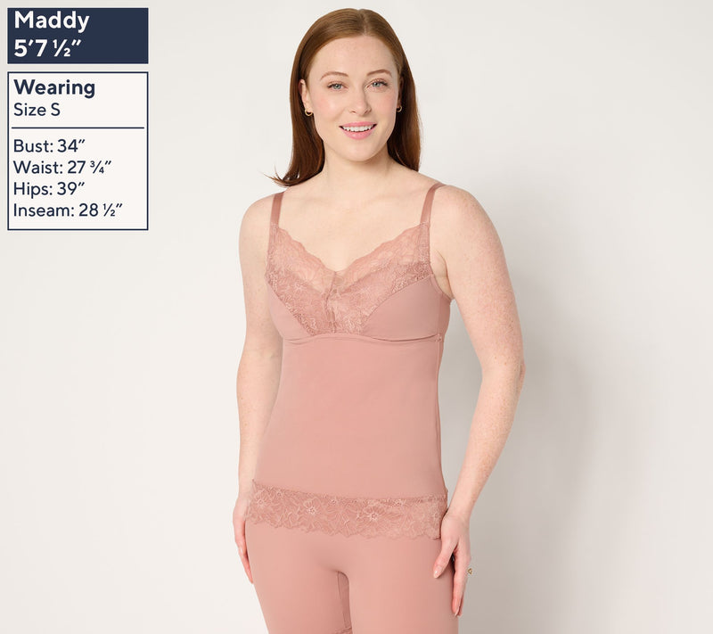 Breezies Soft Support Lace Bra Camisole — View 12