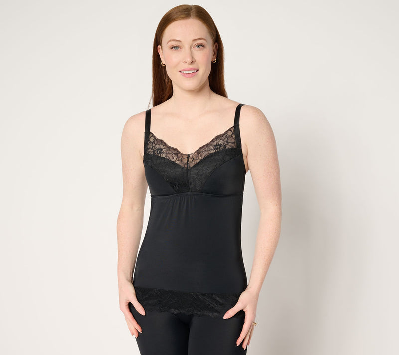 Breezies Soft Support Lace Bra Camisole — View 3
