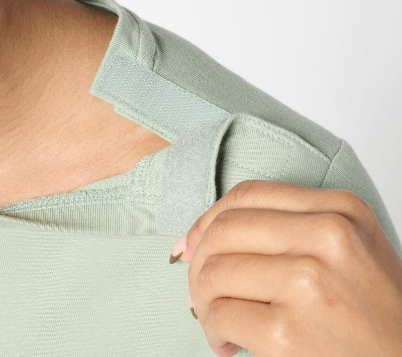 Denim & Co. Adaptive Perfect Jersey Crew Neck Top w/ Cuff — View 14