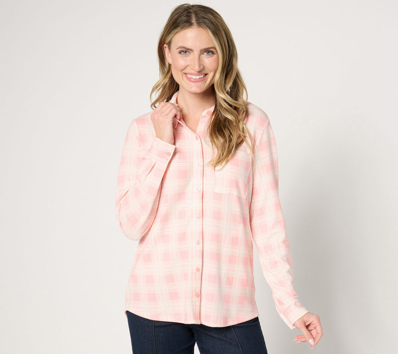 Denim & Co. Adaptive Heavenly Jersey Pleat Back Tunic — View 5