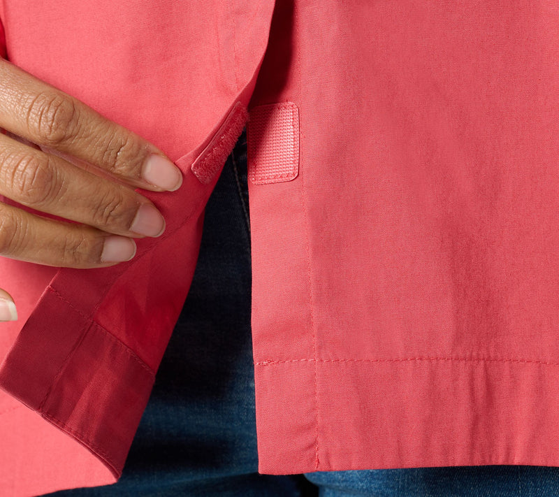 Denim & Co. Adaptive Button Front Poplin Tunic with Pockets — View 5