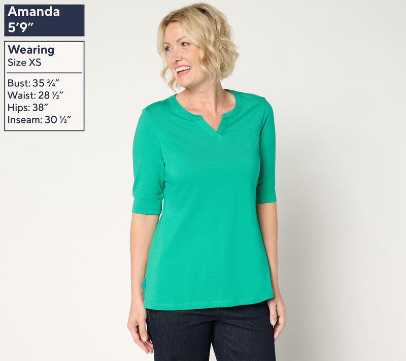Denim & Co. Essentials Regular Perfect Jersey Tunic — View 7