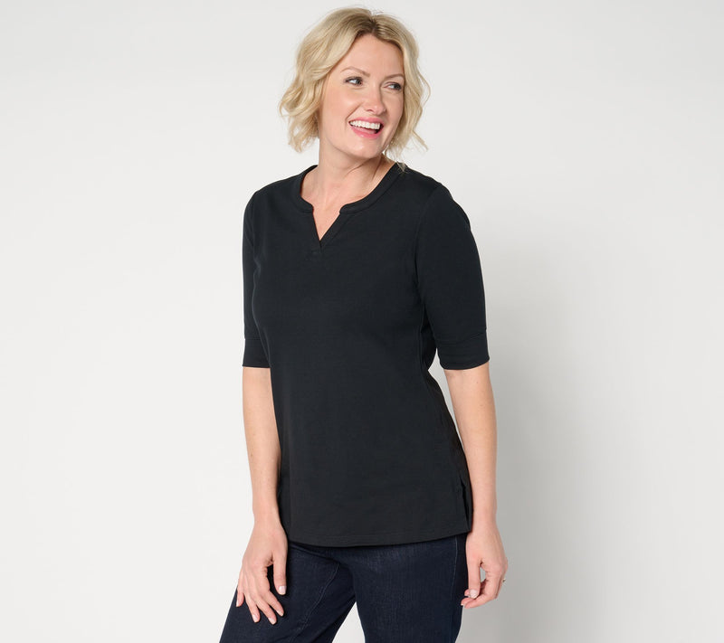 Denim & Co. Essentials Regular Perfect Jersey Tunic — View 5