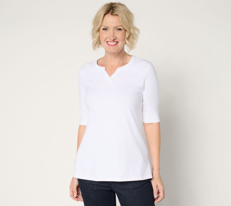 Denim & Co. Essentials Regular Perfect Jersey Tunic — View 14