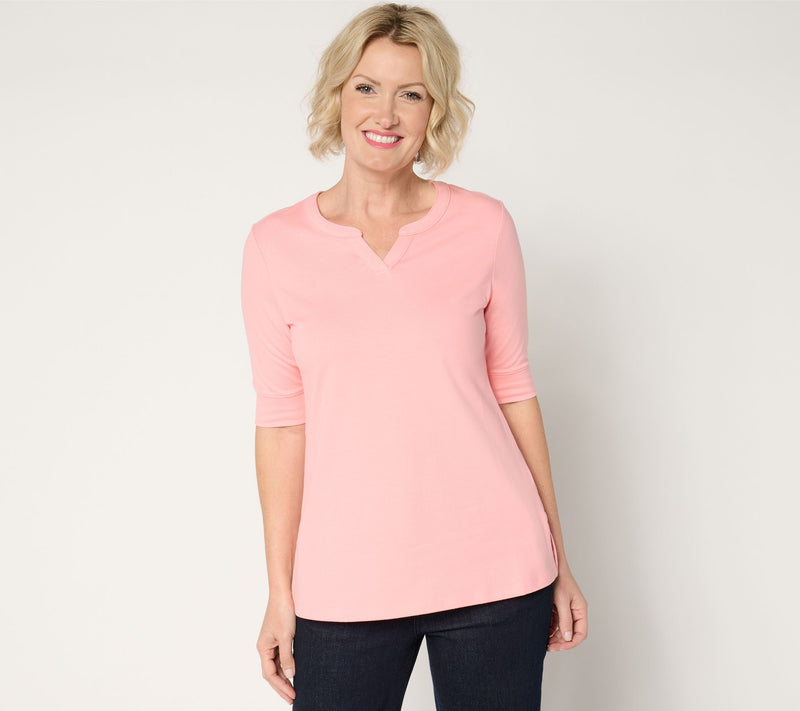 Denim & Co. Essentials Regular Perfect Jersey Tunic — View 16