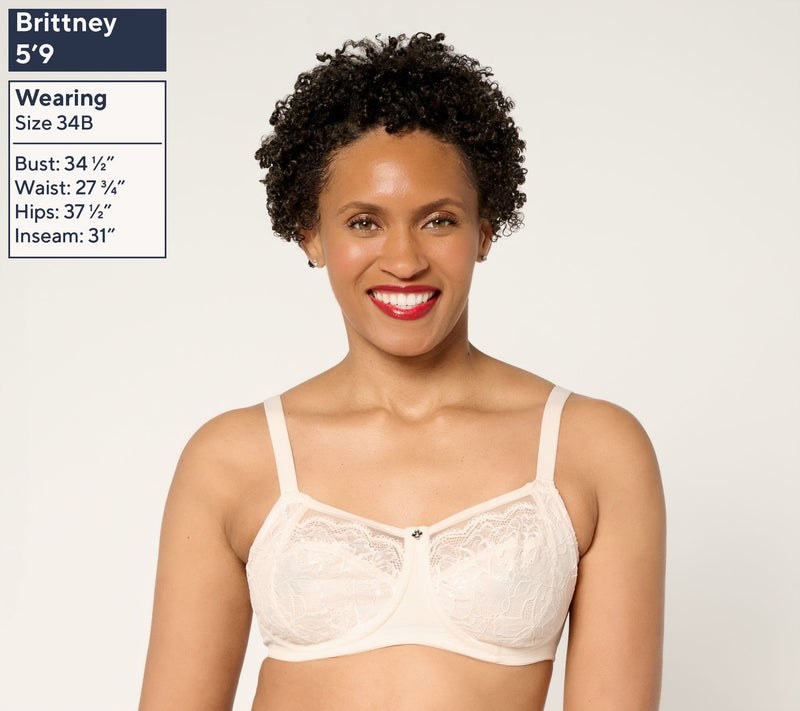 Breezies Natural Curves Unlined Support Wirefree Bra — View 8