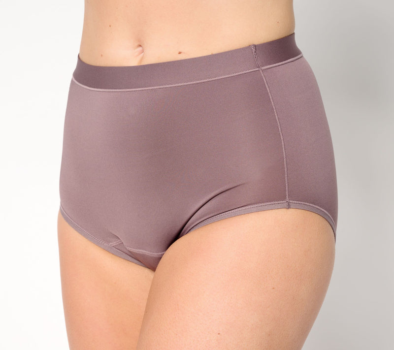 Breezies Natural Curve Leak Proof Full Brief Panty Set of 3 — Main view