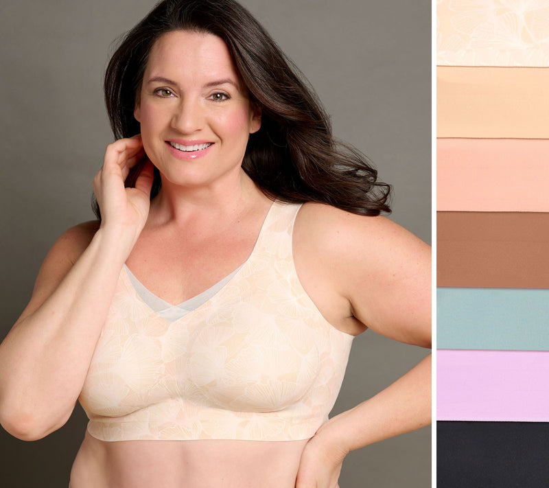 Evelyn & Bobbie Ultra Lift Defy Mesh Trimmed Seamless Wirefree Bra — View 21