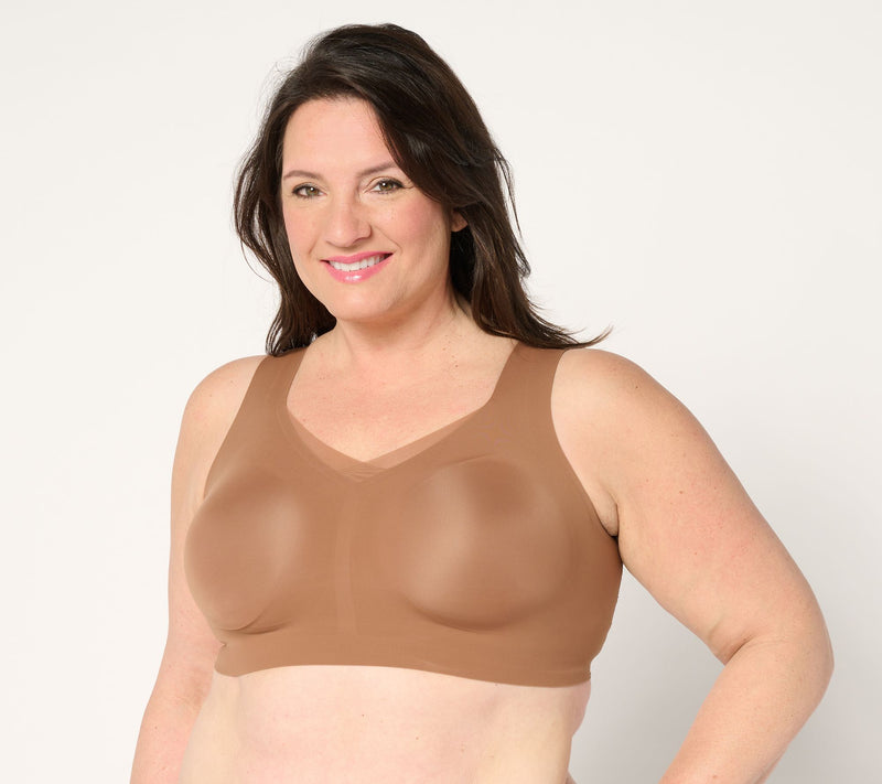 Evelyn & Bobbie Ultra Lift Defy Mesh Trimmed Seamless Wirefree Bra — View 11