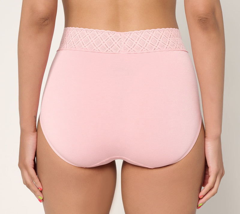 Breezies Comfort Breeze Lace Edge Hi-Cut Panty Set of 3 — View 3