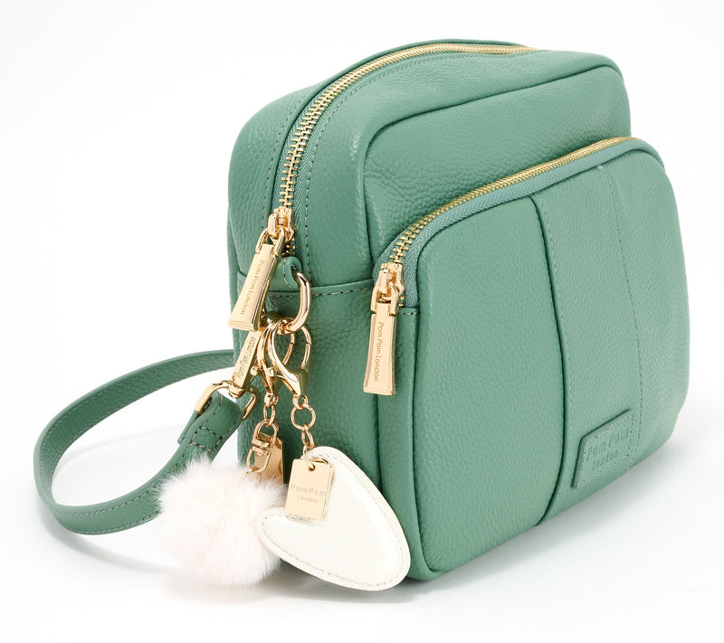 Pom Pom London Original Plus Leather Crossbody Bag w/ Accessories — View 27