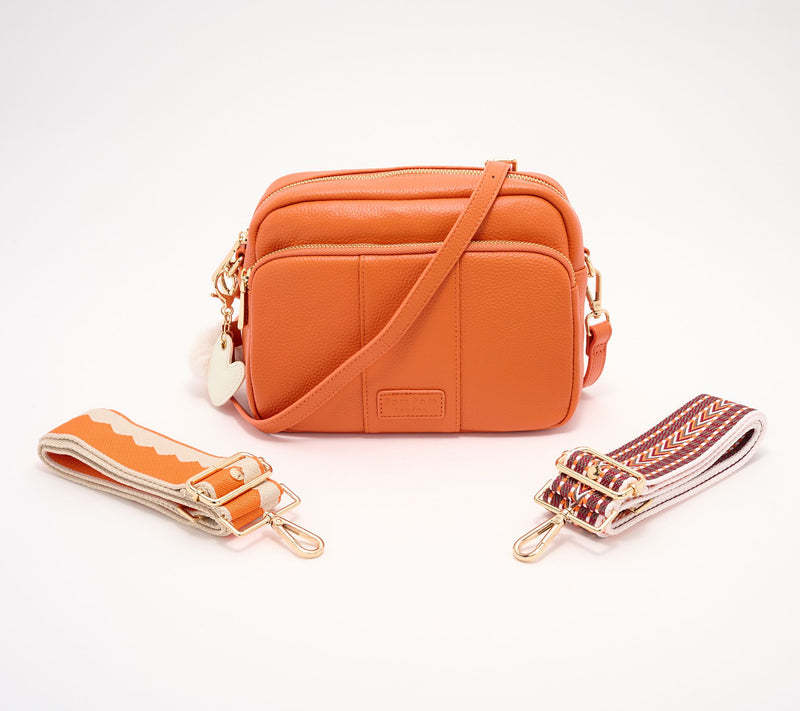 Pom Pom London Original Plus Leather Crossbody Bag w/ Accessories — View 23