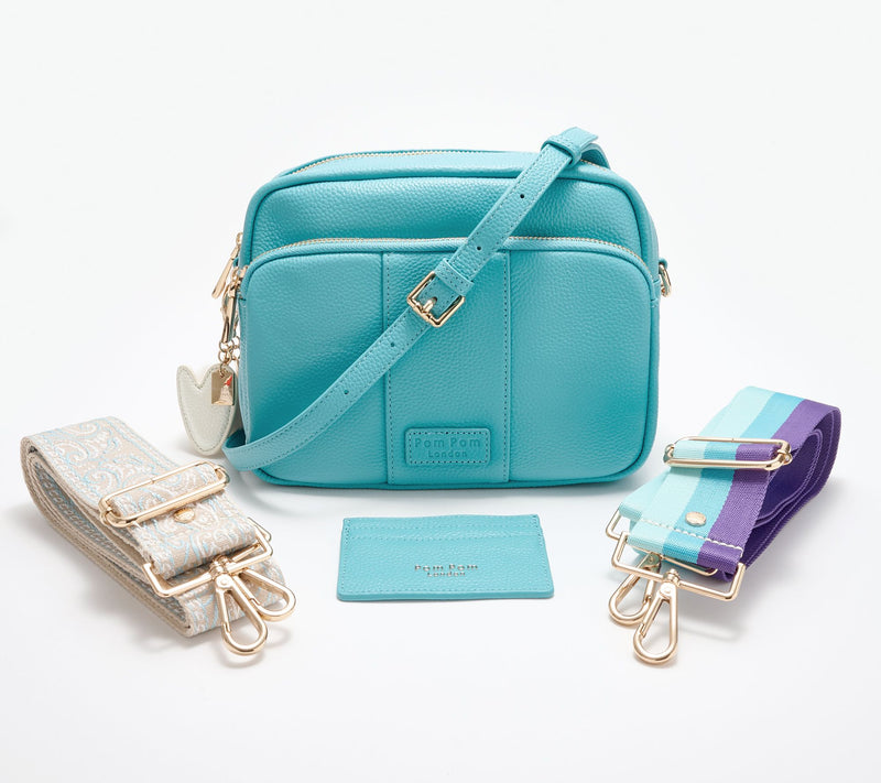 Pom Pom London Original Plus Leather Crossbody Bag w/ Accessories — View 17