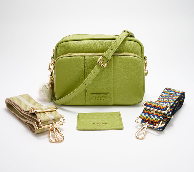 Pom Pom London Original Plus Leather Crossbody Bag w/ Accessories — View 25