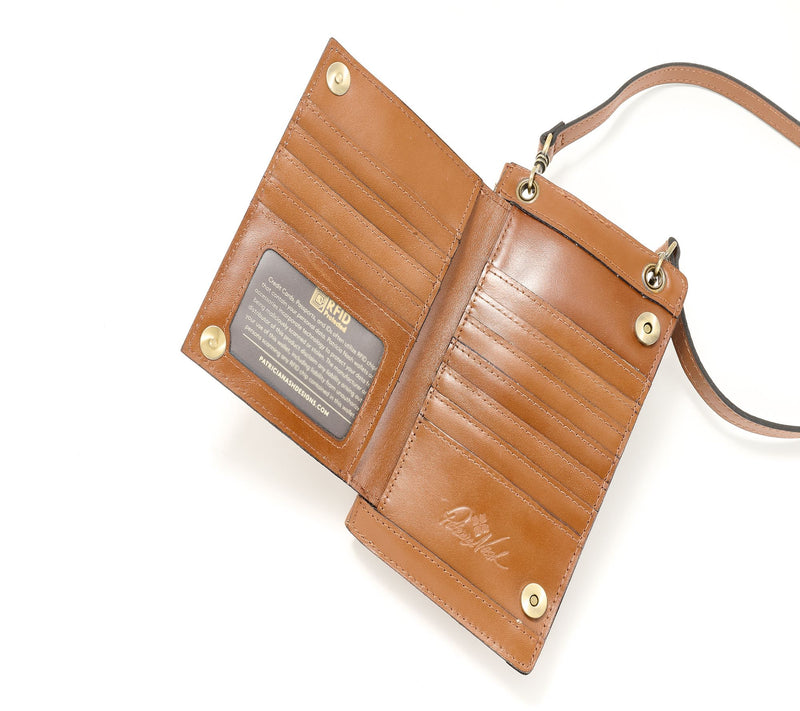 Patricia Nash Leather Daphne Phone Crossbody — View 5