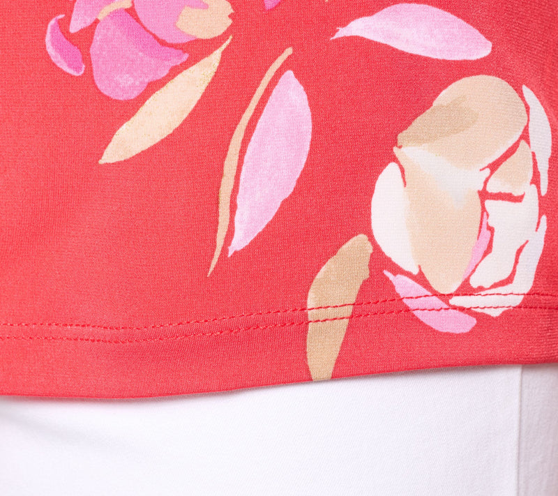 Susan Graver Printed Liquid Knit Sleeveless Top — View 6