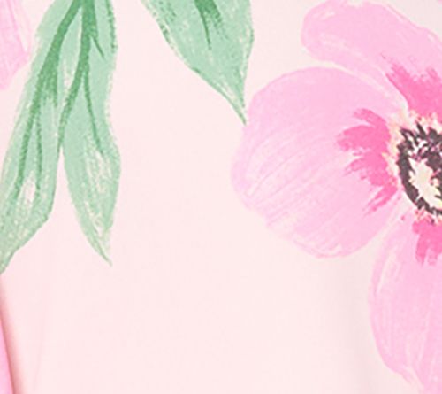 Belle by Kim Gravel Breezy Petals Button Up Tie Front Blouse — View 8
