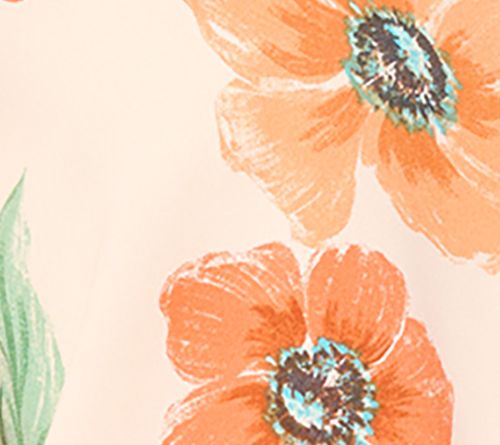 Belle by Kim Gravel Breezy Petals Button Up Tie Front Blouse — View 10