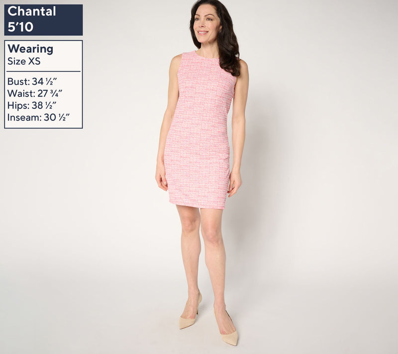 Belle by Kim Gravel Regular Class & Sass Spring Tweed Dress — View 5