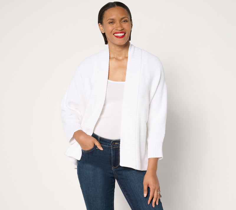Belle by Kim Gravel Dare to be Bright Shaker Knit Cardigan — View 5