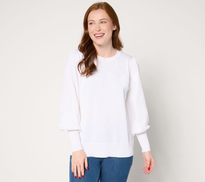 Belle by Kim Gravel Hello Spring Bishop Sleeve Sweater — View 7