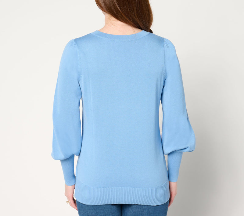 Belle by Kim Gravel Hello Spring Bishop Sleeve Sweater — View 14