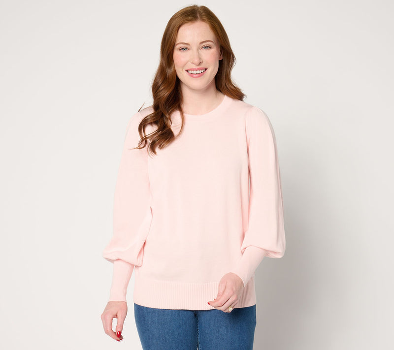 Belle by Kim Gravel Hello Spring Bishop Sleeve Sweater — View 5