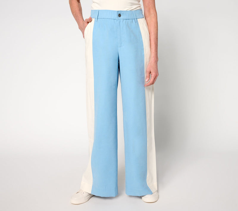 Peace Love World Regular Exaggerated Side Panel Soft Twill Pant — Main view
