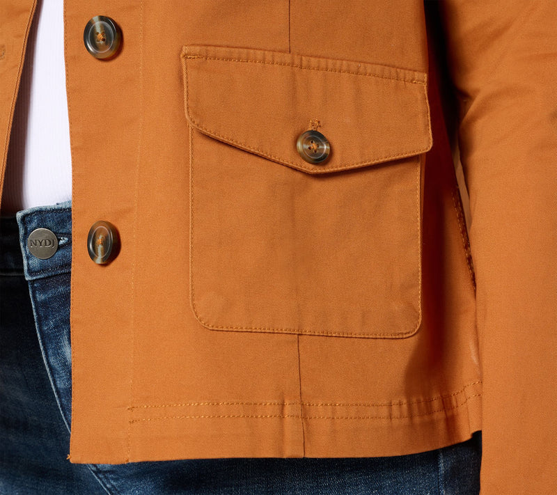 Joan Rivers Signature Twill Safari Jacket — View 6