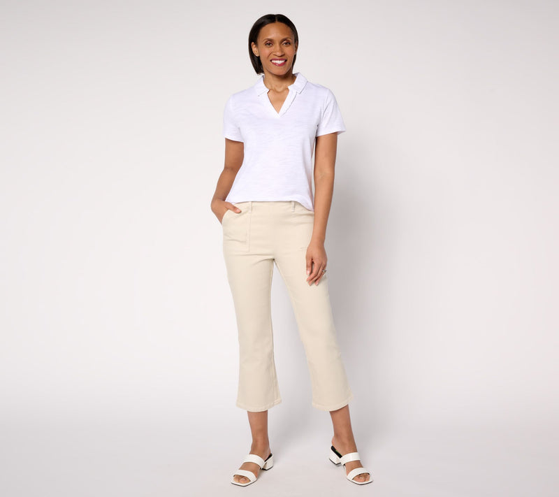 Belle by Kim Gravel Petite Primabelle Twill Sailor Crop Jeans — View 8