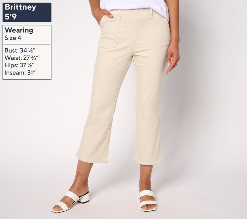 Belle by Kim Gravel Petite Primabelle Twill Sailor Crop Jeans — View 6