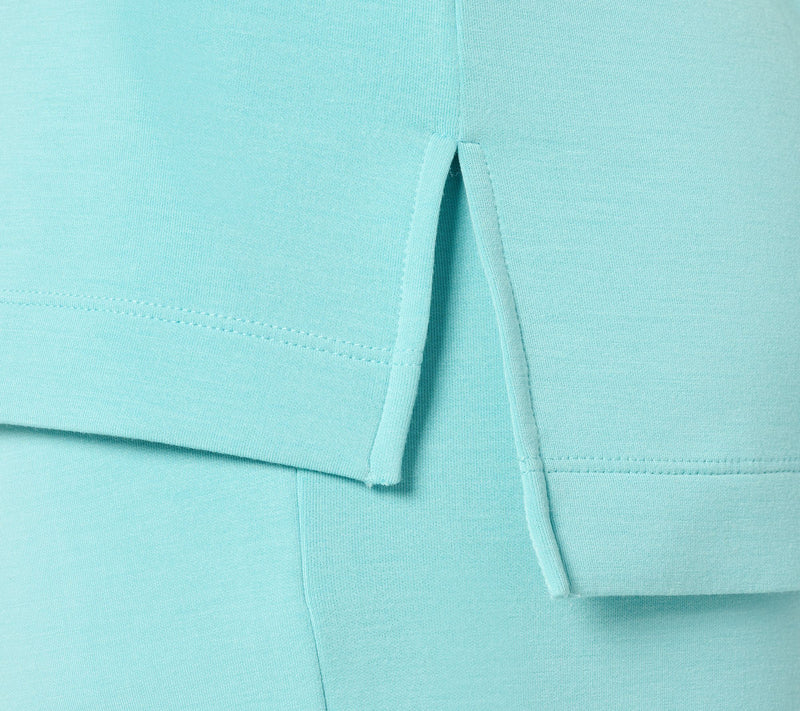 Belle by Kim Gravel ScubaLuxe Polo V Neck Pullover Top — View 6