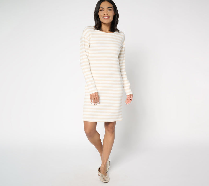 Belle by Kim Gravel Petite ScubaLuxe Dress with Pockets — View 7