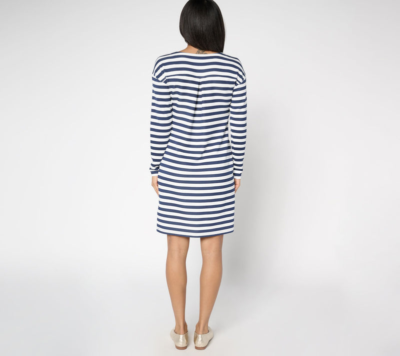 Belle by Kim Gravel Petite ScubaLuxe Dress with Pockets — View 12
