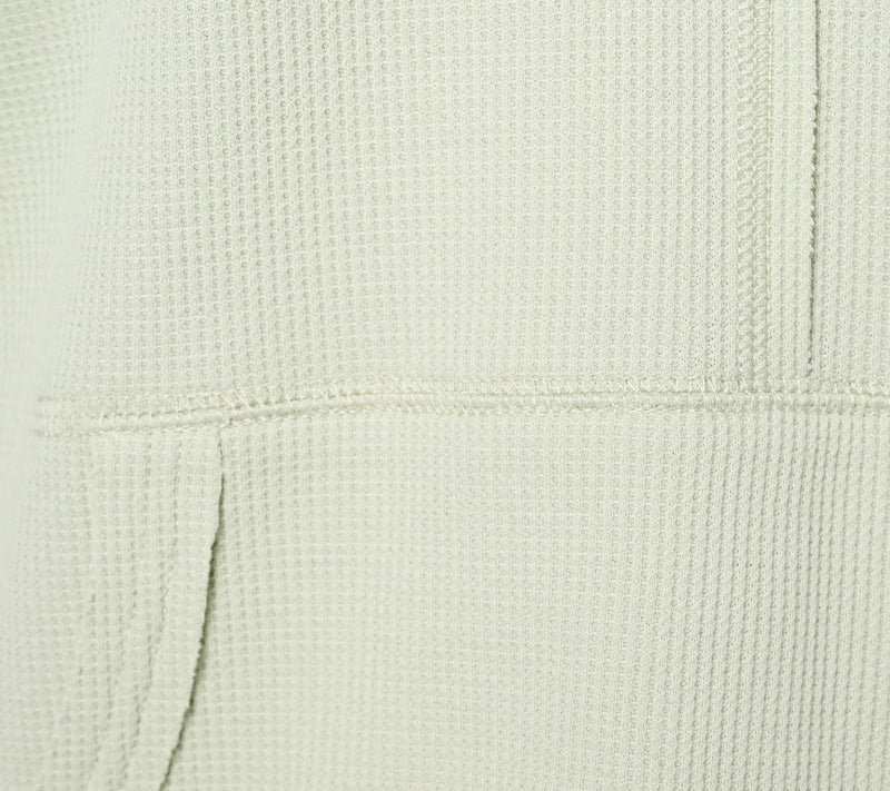Belle Body by Kim Gravel Stretch Baby Waffle Raw Edge Hoodie — View 7