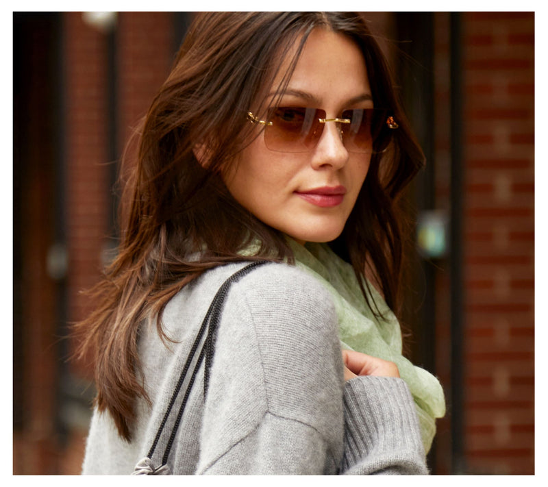 Youzey The Sunset Rectangle Polarized Sunglasses — View 4