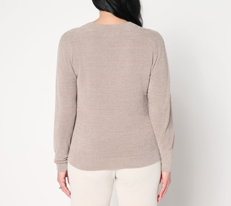 Barefoot Dreams CozyChic Ultra Lite V-Neck Pullover — View 14