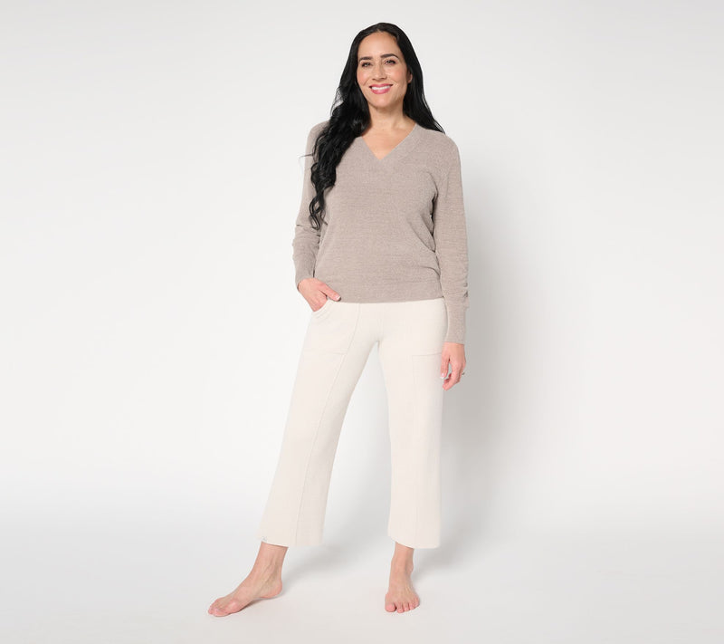 Barefoot Dreams CozyChic Ultra Lite V-Neck Pullover — View 15