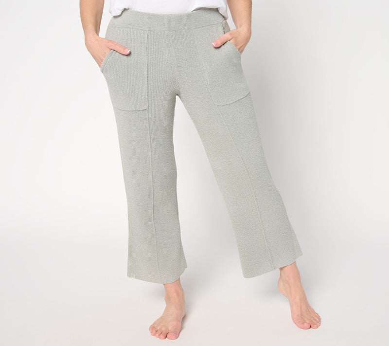 Barefoot Dreams Petite CozyChic Ultra Lite Ribbed Pintuck Crop Pant — View 5
