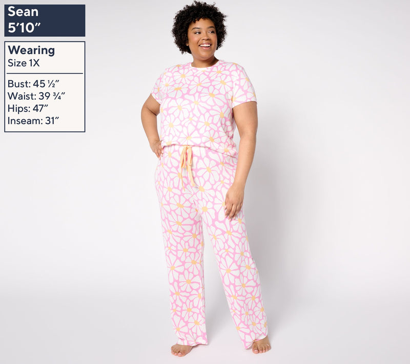 P.J. Salvage x Cozy Zoe Short Sleeve Tee & Pant Lounge Set — View 2
