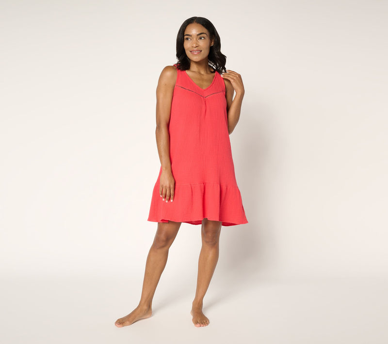 P.J. Salvage x Cozy Zoe Cotton Gauze Lounge Dress — View 6