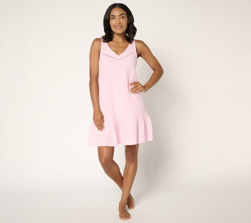 P.J. Salvage x Cozy Zoe Cotton Gauze Lounge Dress — View 2