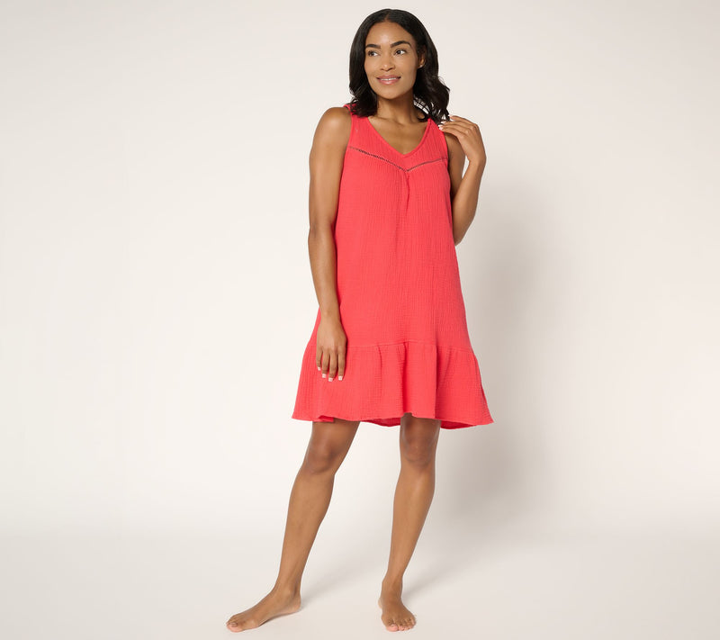 P.J. Salvage x Cozy Zoe Cotton Gauze Lounge Dress — Main view