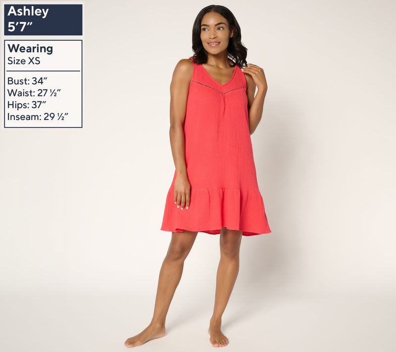 P.J. Salvage x Cozy Zoe Cotton Gauze Lounge Dress — View 8