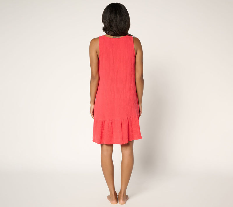 P.J. Salvage x Cozy Zoe Cotton Gauze Lounge Dress — View 5