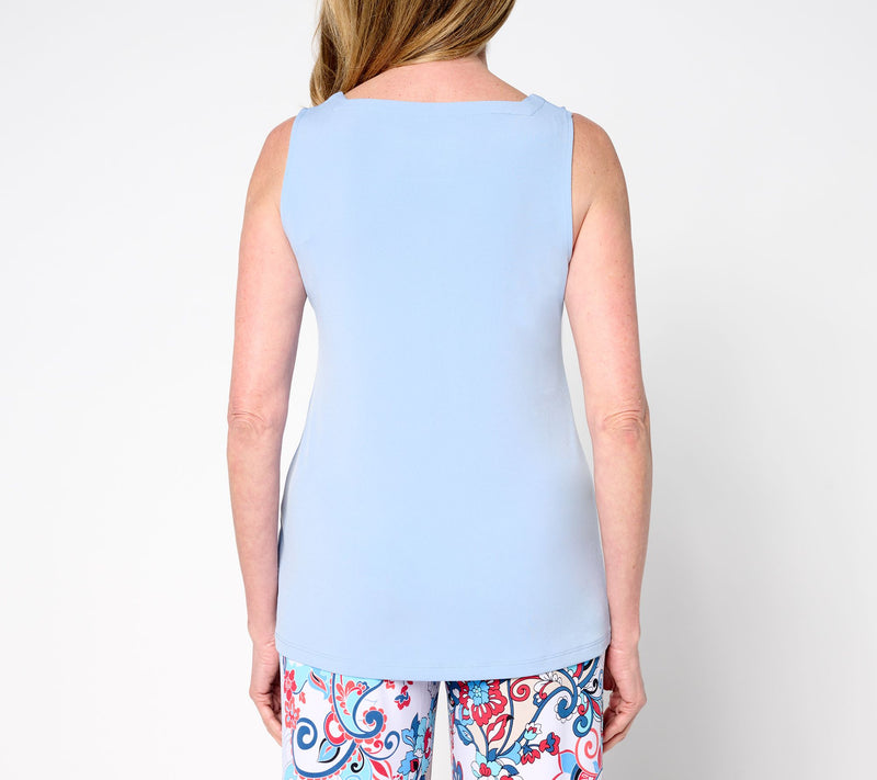 Susan Graver Modern Essentials Liquid Knit Sleeveless Top — View 14