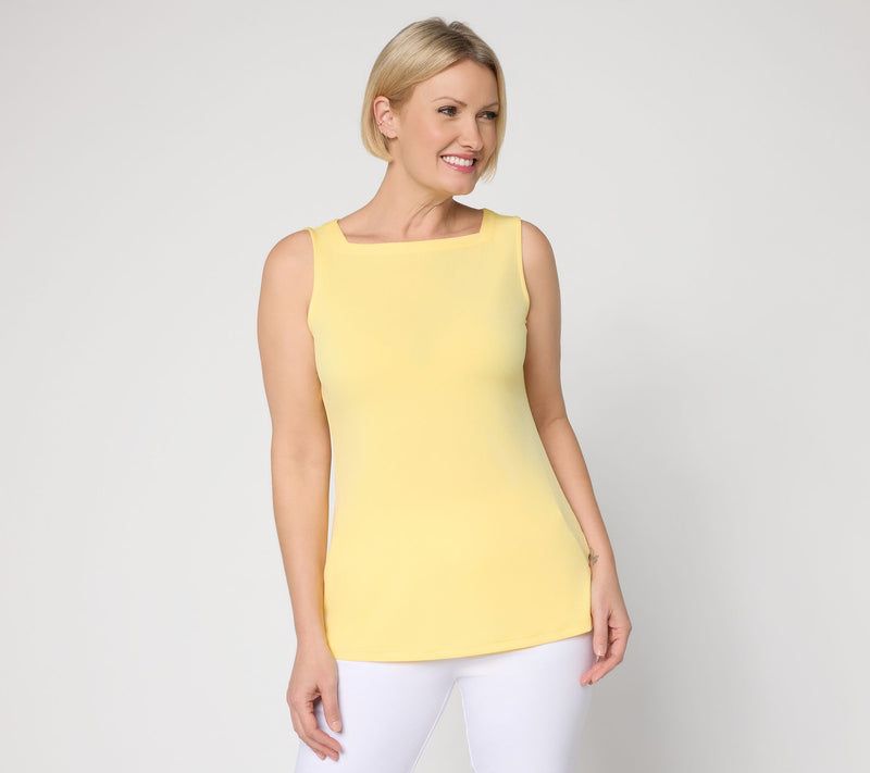 Susan Graver Modern Essentials Liquid Knit Sleeveless Top — View 23