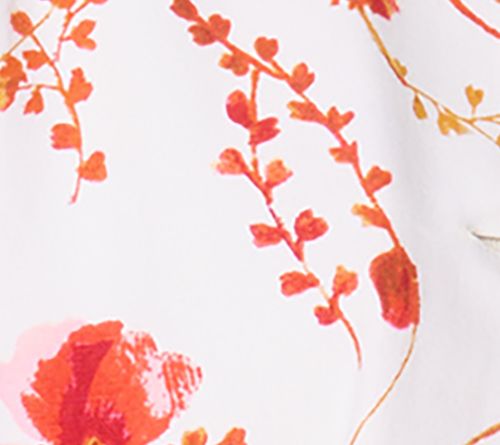 Susan Graver Regular Printed Cotton Button Front Swing Jacket — View 4